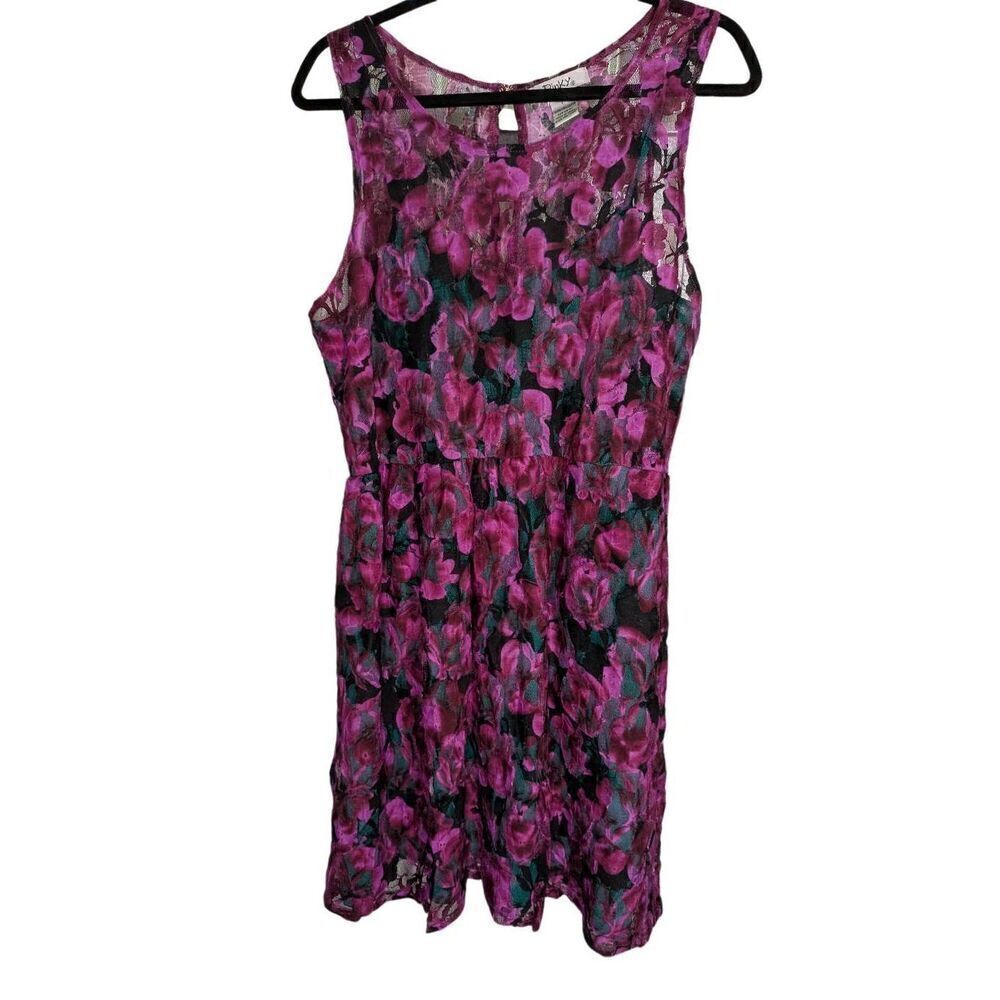 Pinky Pink Floral Lined Summer Dress with POCKETS